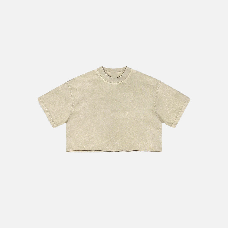 Damen-T-Shirt im Retro-Look mit Used-Effekt