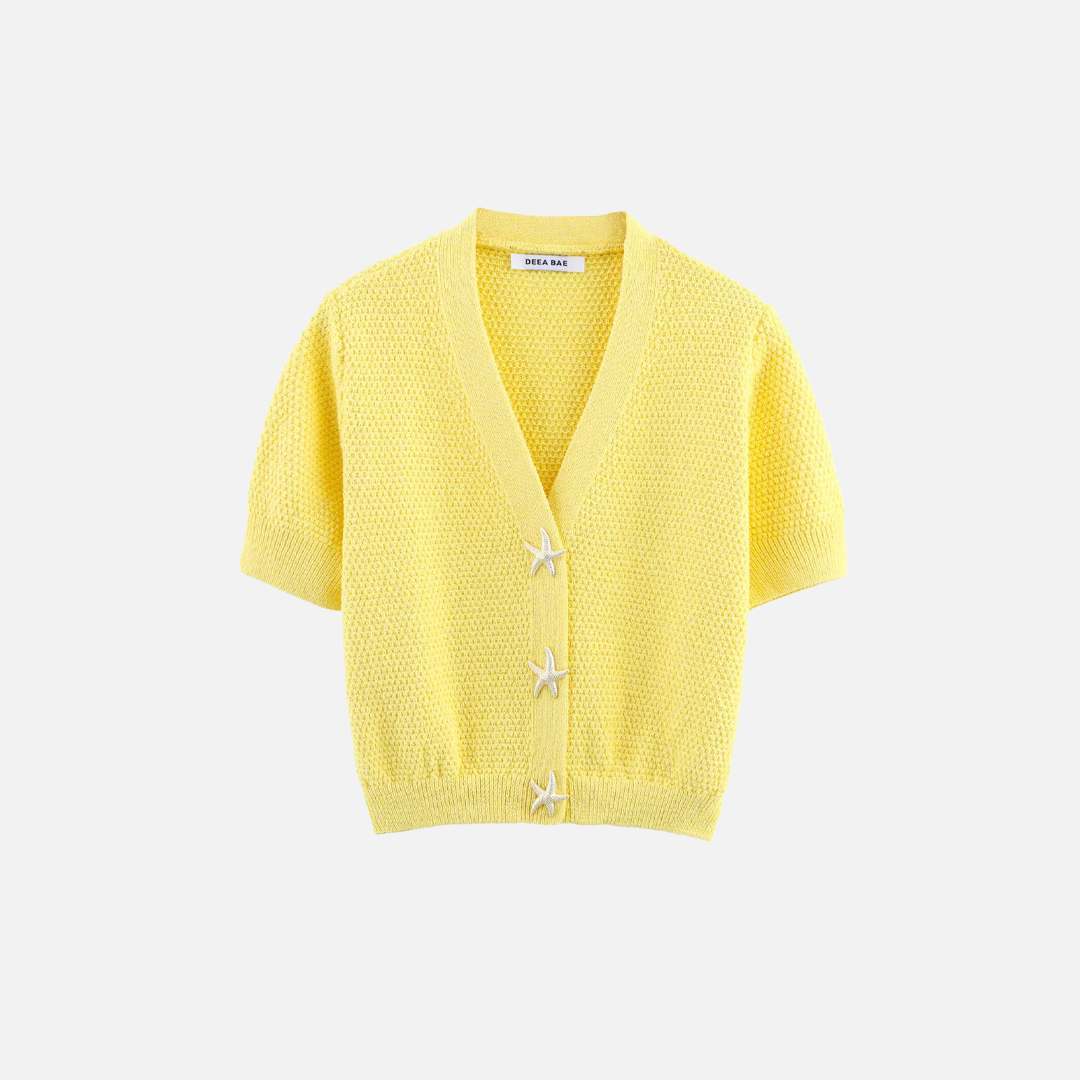Süßer, vielseitiger Strickcardigan mit V-Ausschnitt