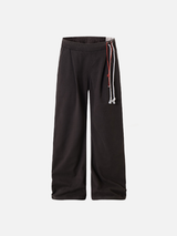 Jogger de sport tendance et décontracté à jambes larges et cordon de serrage