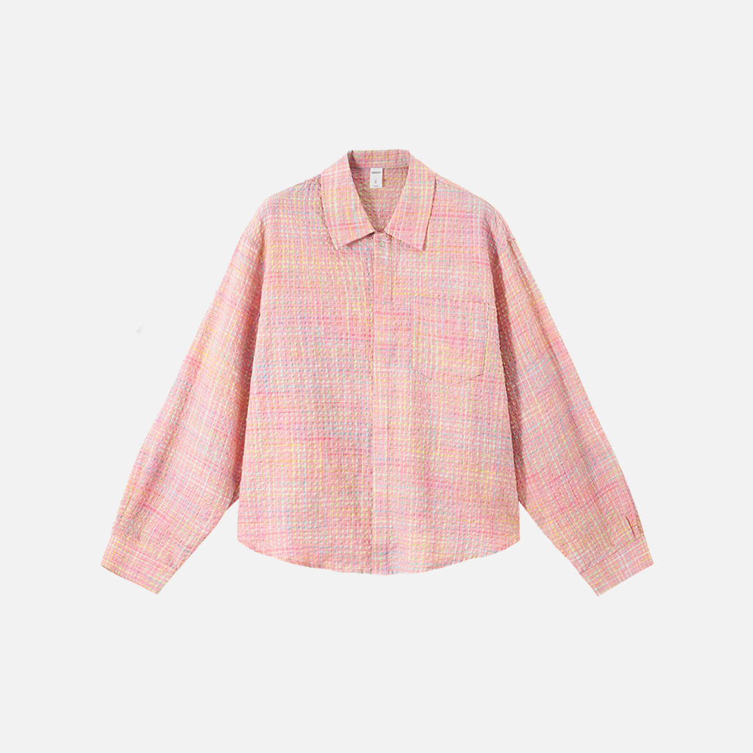 Stilvolles kariertes Button-Up-Herbst-Freizeithemd