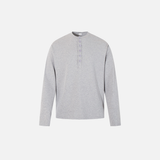 Streetwear-Style Langarmshirt mit Knöpfen