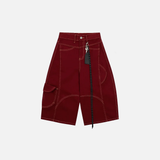 Summer Essential Streetwear Wide Leg Loose Denim Short