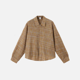 Stilvolles kariertes Button-Up-Herbst-Freizeithemd