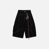 Summer Essential Streetwear Wide Leg Loose Denim Short