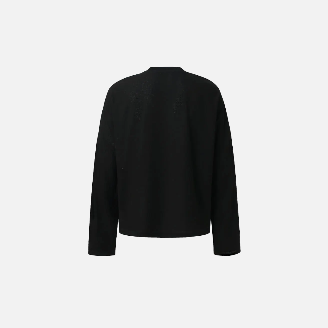 ゴシック スウィート キャット グラフィックプリント長袖Tシャツ