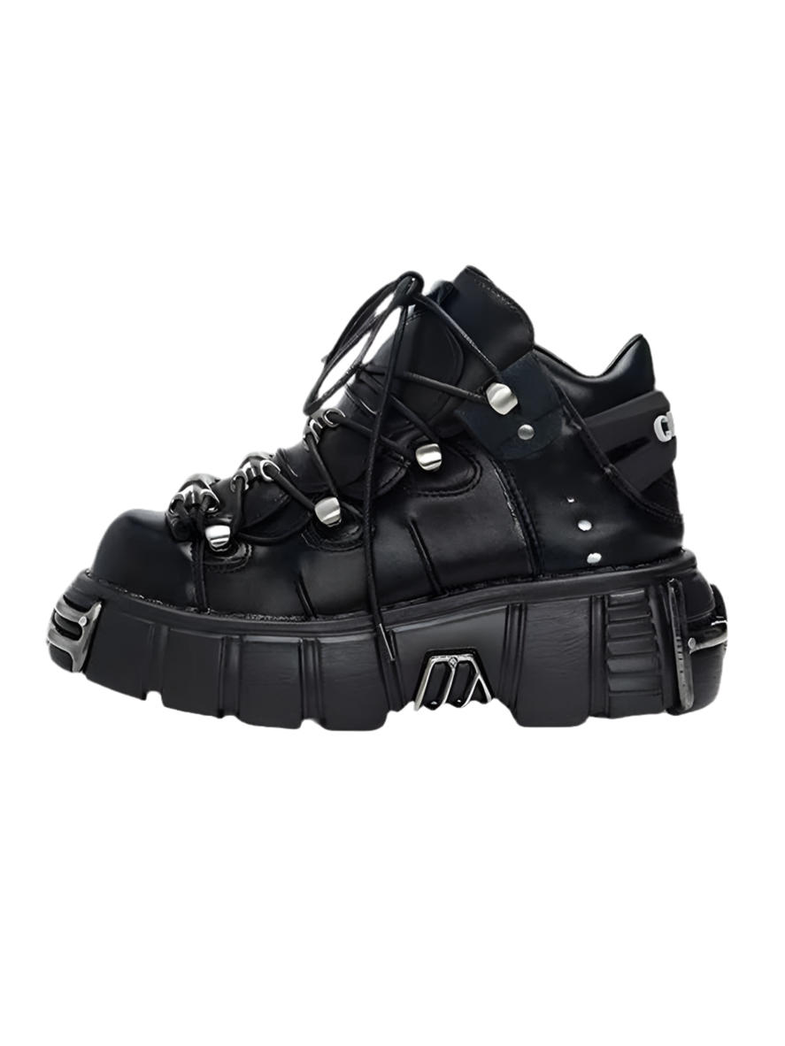 Metal Thick Bottom Shoes