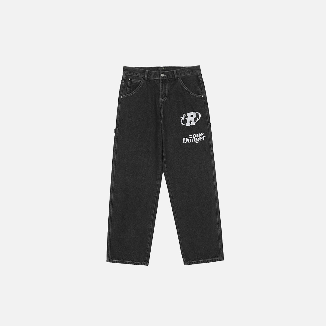 Bestickte Jeans