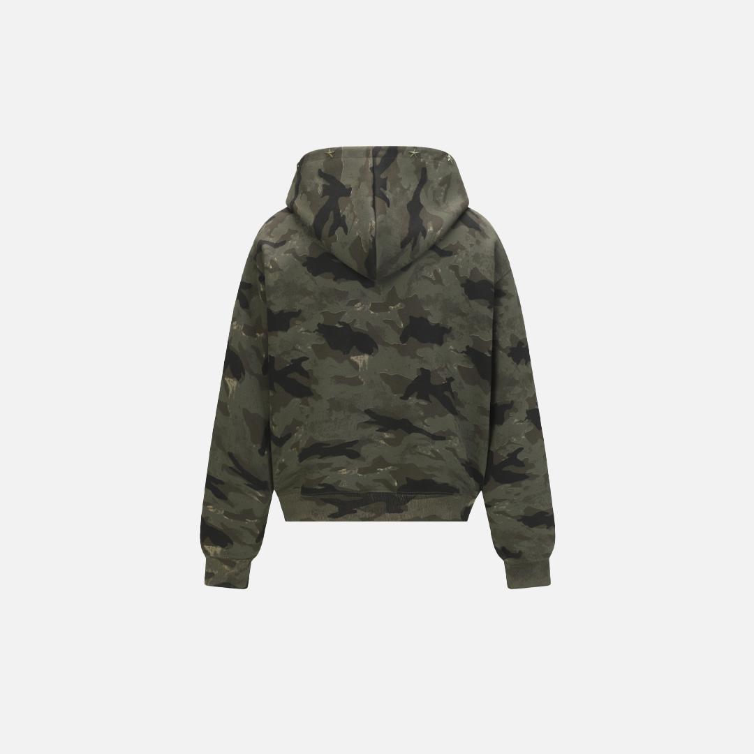 Men Streetwear Stylish Camo Hooded Sweatshirt