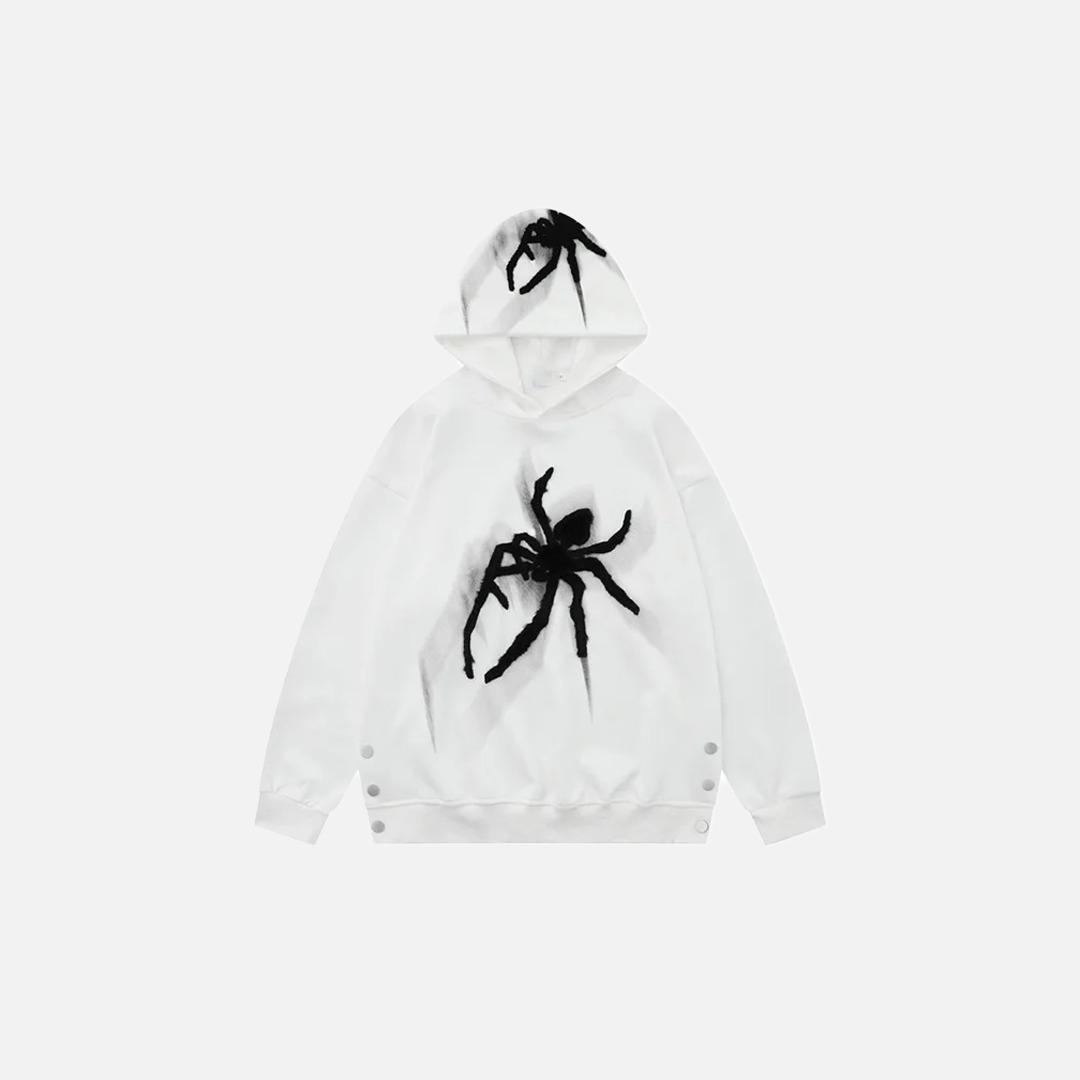 Streetwear Spider Printed Hip Hop Hoodie