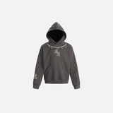 Y2K Streetwear Gothic Beaded Oversized Hoodie