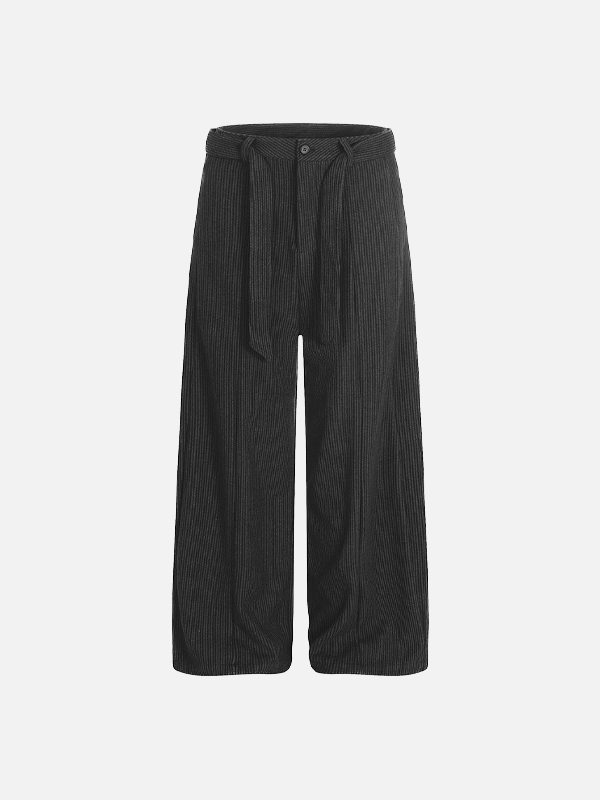 European Style Loose Casual Solid Color Pants