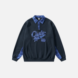 High-Quality Embroidered Oversized Collar Sweatshirt