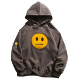 Hush Emoji Face Cotton Hoodie