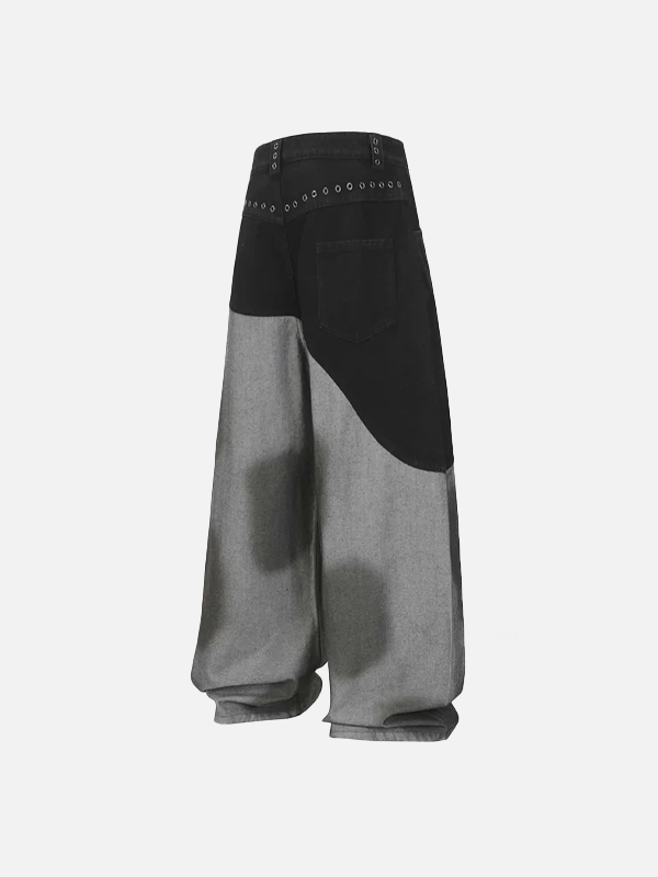 Bohemian Patchwork Loose Denim Jeans