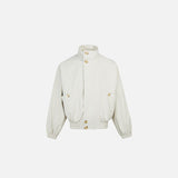 High-Collar Windbreaker Jacket