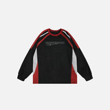 Retro Embroidery Patchwork Sweatshirt