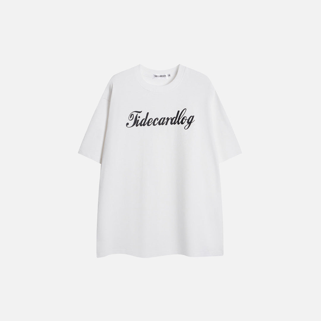 Stylish Letter Print Short Sleeve T-Shirt