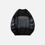 Gothic Oversized Gradient Letter Printed Sweatshirt