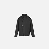 High-Collar Buttoned Jacket