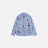 Chemise à carreaux à personnages
