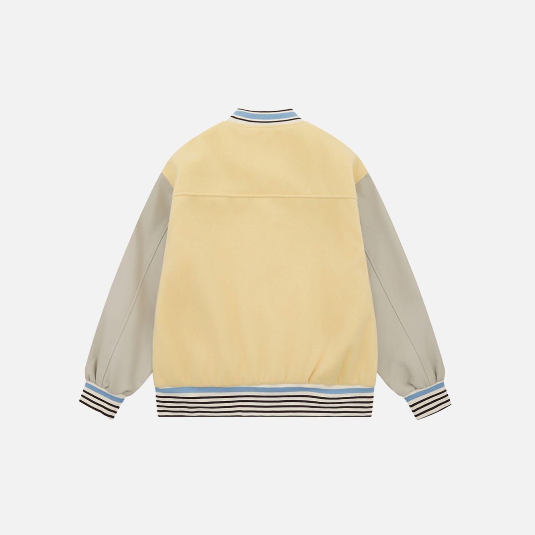 Veste de baseball Varcity oversize élégante et brodée