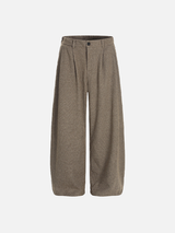 Stylish Relaxed Pleated Casual Suit Pants