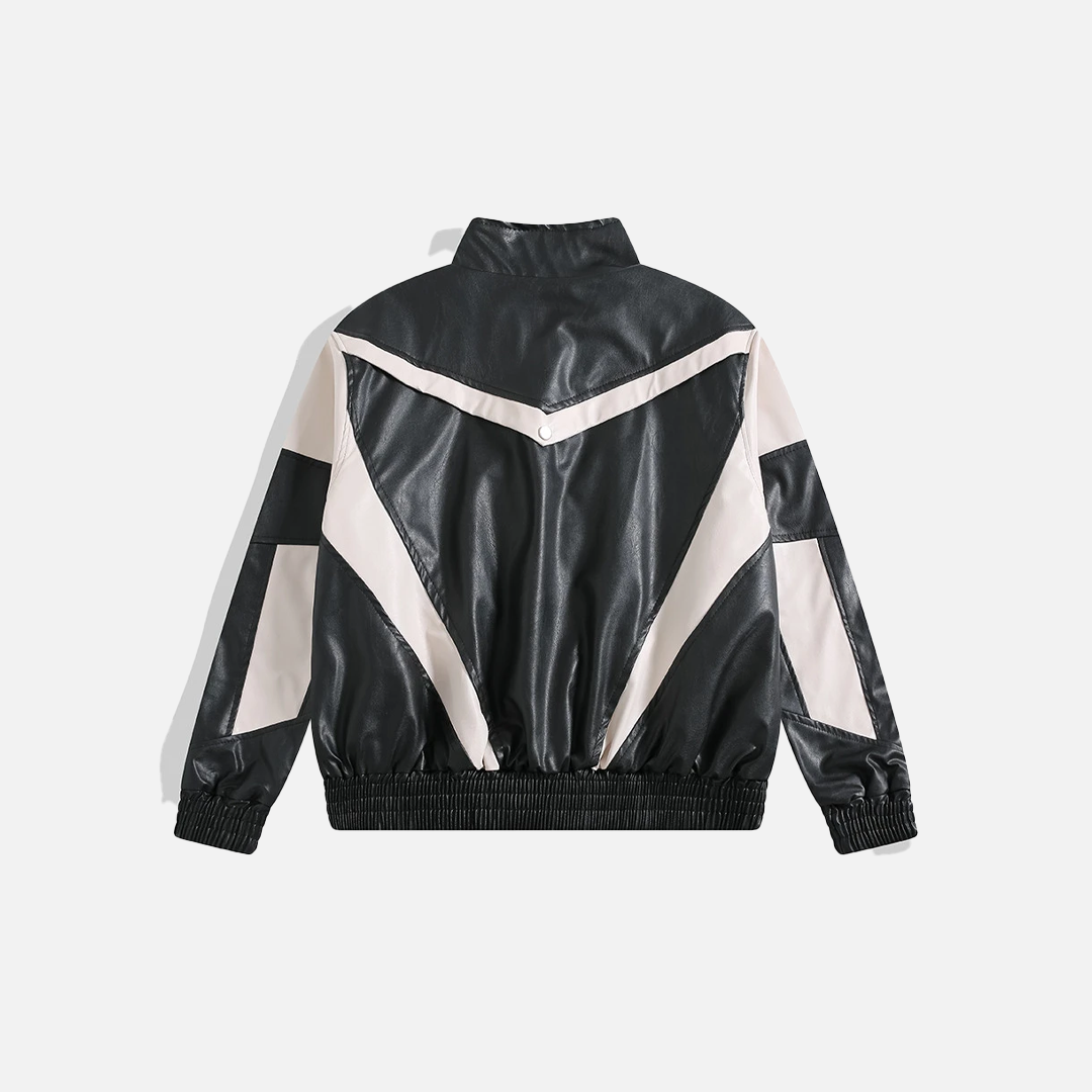 Trendy Streetwear Handsome Motorcycle PU Leather Jacket