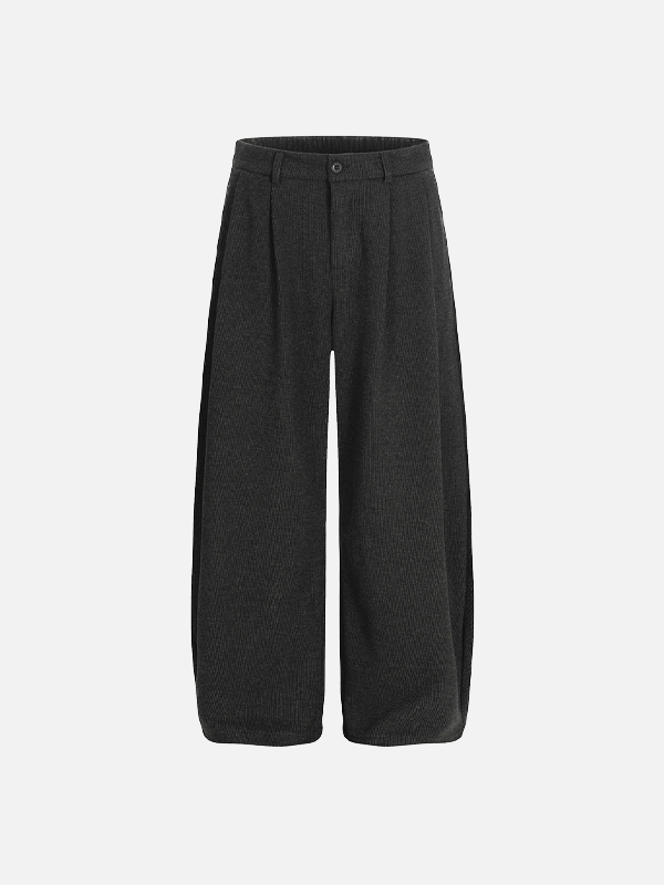 Stylish Relaxed Pleated Casual Suit Pants