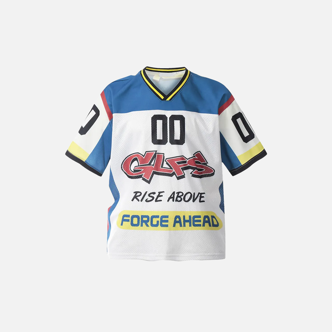 시크 패치워크 메쉬 저지 힙 스포츠 티셔츠