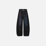 Streetwear Herren Stilvolle, locker sitzende Denim-Jeans mit Messerschnitt