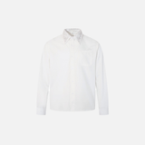 Chemise élégante à manches longues unie brodée