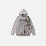 Streetwear Retro Letter Graphic Tie Dye Cotton Hoodie