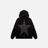 Sweats à capuche avec écusson graphique en forme d'étoile