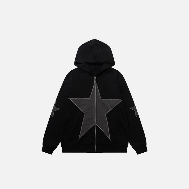 Sweats à capuche avec écusson graphique en forme d'étoile