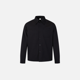 Chemise élégante à manches longues unie brodée
