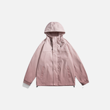 Y2K Streetwear Gradient Tie Dye Hooded Windbreaker Jacket