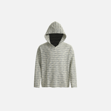Y2K Stylish Retro Striped Knit Hooded Sweatshirt