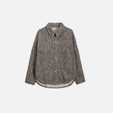 Chemise à manches longues style léopard tendance