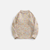 Pull en maille confortable et coloré de style japonais