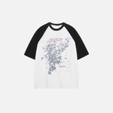 Lässiges Retro-T-Shirt aus Baumwolle mit Grafikprint und lockerer Passform