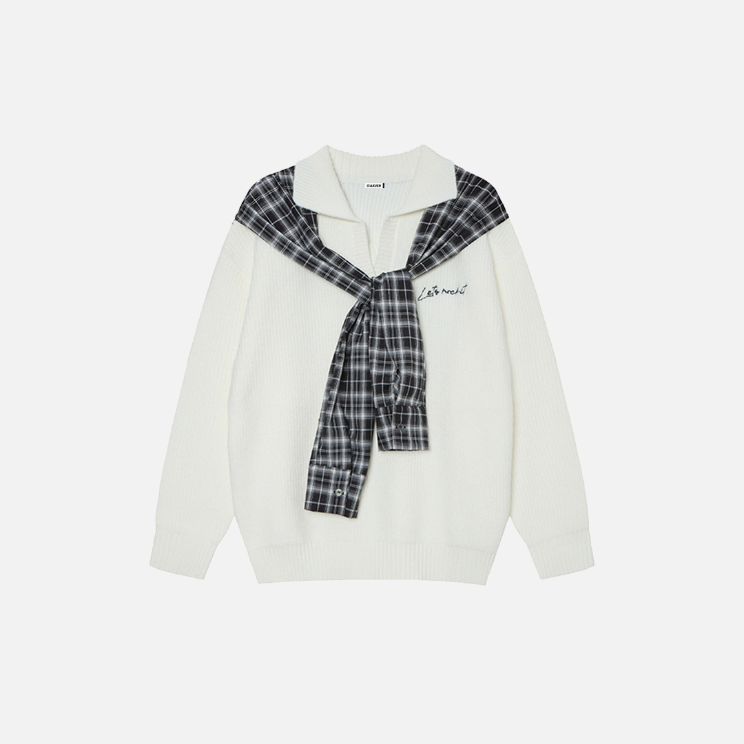 Pull à col châle oversize Signature Cool