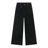 Vintage Wash Wide-Leg Jeans