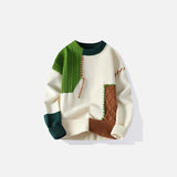 Patchwork-Strickpullover