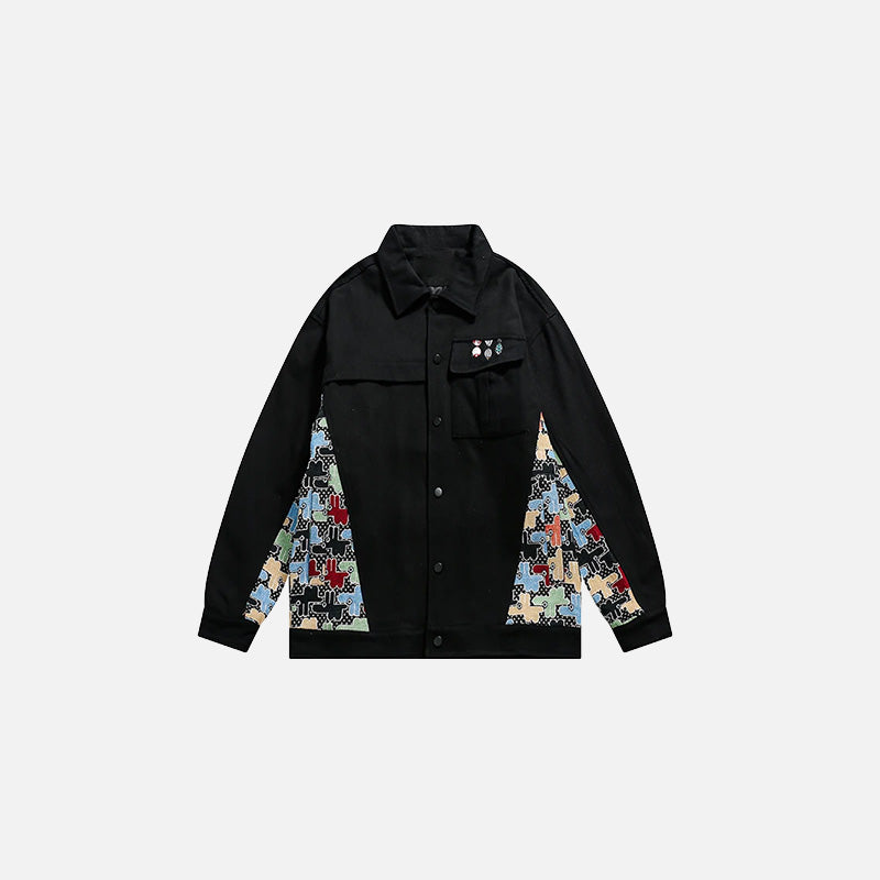 Patchwork-Pop-Tetris-Jacke