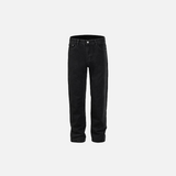 Jean droit noir uni