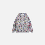 Graffiti Vibes Zip-up Hoodie