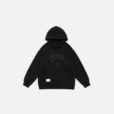 Solid Color Embroidered Hoodie