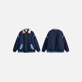 Y2k Vintage Strips Windbreaker Jacket