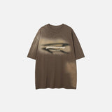 Ausgeblichenes, locker sitzendes T-Shirt im Used-Look