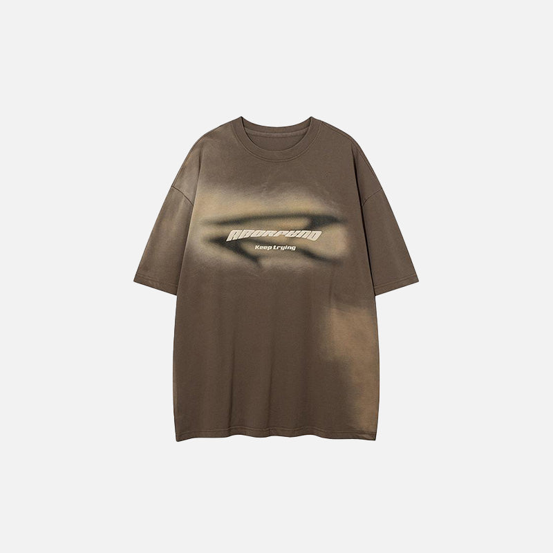 Ausgeblichenes, locker sitzendes T-Shirt im Used-Look
